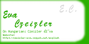 eva czeizler business card